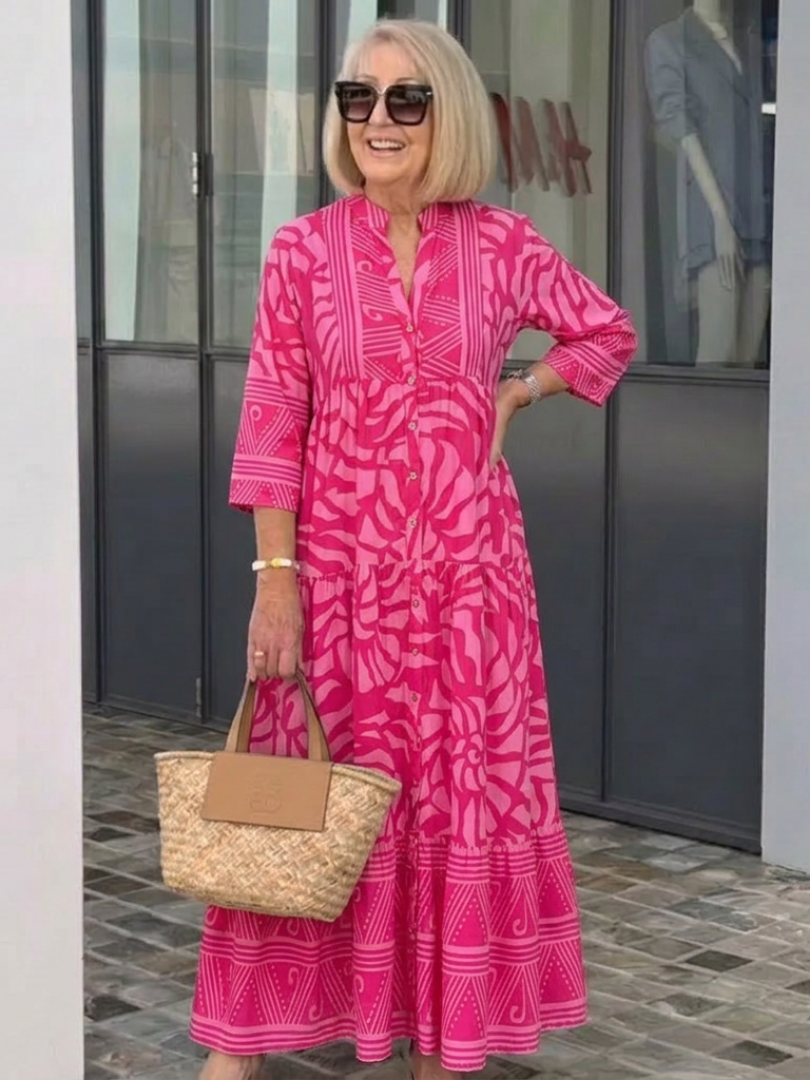 Amandine | Vestido Midi com Botões