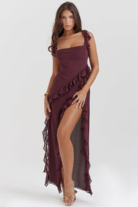 Dalia | Vestido longo com babados
