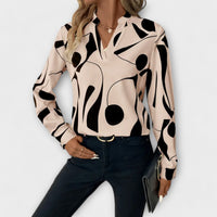 Catarina - Blusa elegante de manga comprida