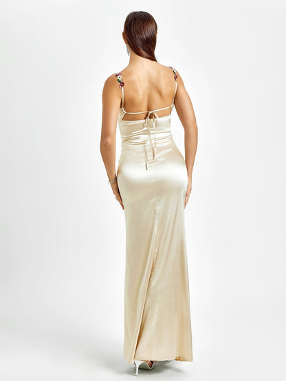 Pixie | Vestido longo em satin