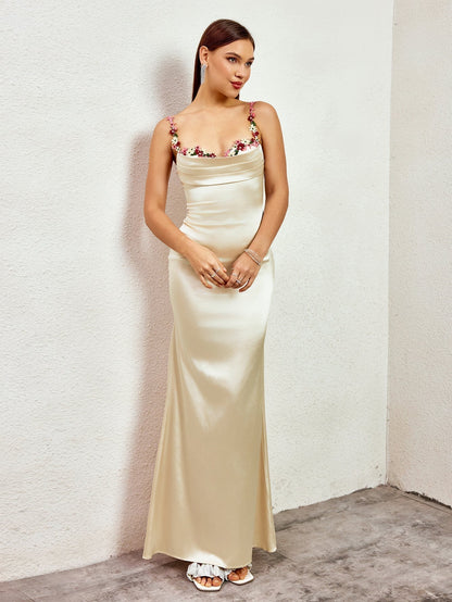 Pixie | Vestido longo em satin
