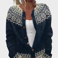 Matilde - Cardigan Floral de Outono