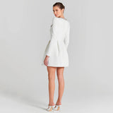 Barbara™ | Vestido curto de veludo