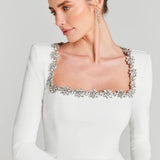 Barbara™ | Vestido curto de veludo