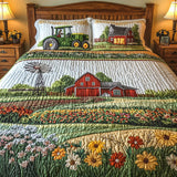 Conjunto de Cama Acolchado de 3 Peças - Granja Feliz