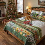 Conjunto de Cama Acolchado de 3 Peças - Granja Feliz