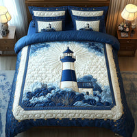 Conjunto de Cama Acolchoado de 3 Peças - Brisa do Farol