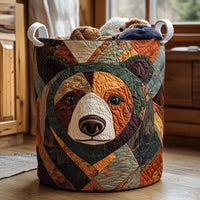 Cesta de Roupa Pegadas de Urso | Cesta de Roupa Feita à Mão
