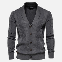 Francisco - Cardigan Argyle Mistura Suave