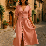 Amélie - Vestido Jeans Brilhante de Mulher
