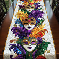 Caminho de Mesa Acolchoado - Máscaras de Carnaval