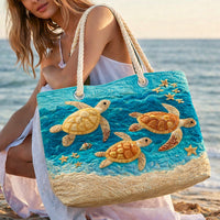 Bolsa de Praia Feita à Mão | Costa da Tartaruga Dourada
