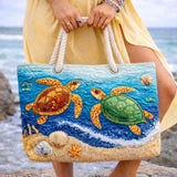 Bolsa de Praia Feita à Mão | Tartaruga Tropical