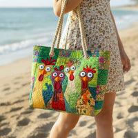 Bolsa de Praia Feita à Mão | Pollo Funky