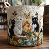 Gatos de Jardim | Cesta de Roupa Feita à Mão