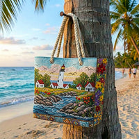 Bolsa de Praia Feita à Mão | Brilho do Farol