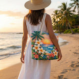 Bolsa de Praia Feita à Mão | Brisa Tropical