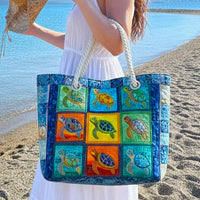 Bolsa de Praia Feita à Mão | Tortuga Tranquila