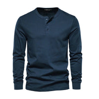 Camisa Henley - Mistura Suave Respirável