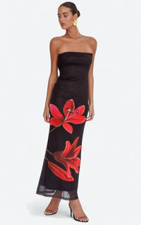 Svala | Vestido florido sem alças