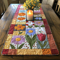 Caminho de Mesa Acolchoado - Trilha de Pétalas