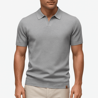 Camisa Polo em Poliéster - Texturada