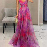 Éléonore | Vestido Longo Fluido Florido
