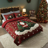 Conjunto de cama acolchoado de 3 peças - Oficina do Pai Natal