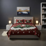 Conjunto de cama acolchoado de 3 peças - Oficina do Pai Natal
