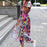 Anna™ Vestido de Muher estampado floral primavera/verão