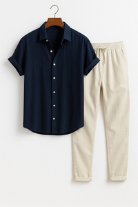 Conjunto de Camisa e Calças - Verão