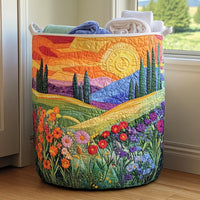 Pradera Primaveral | Cesta de Roupa Feita à Mão