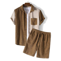 Conjunto de Duas Peças - Camisa Waffle