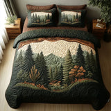 Conjunto de Cama Acolchado de 3 Peças - Passeio pelo Bosque