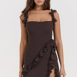 Dalia | Vestido longo com babados