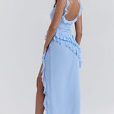 Dalia | Vestido longo com babados
