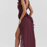 Dalia | Vestido longo com babados