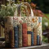 Bolsa Artesanal "Livros e Flores"