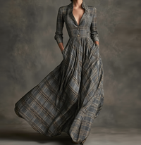 Manuelle | Vestido xadrez Chic