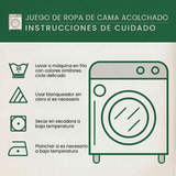 Conjunto de Cama Acolchado de 3 Peças - Sonhos Tie-Dye