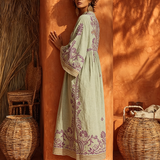 Celestina | Vestido boho bordado com encanto mediterrâneo para Mulher