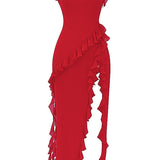 Dalia | Vestido longo com babados
