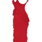 Dalia | Vestido longo com babados