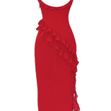 Dalia | Vestido longo com babados