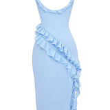 Dalia | Vestido longo com babados