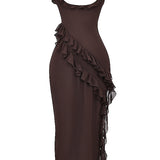 Dalia | Vestido longo com babados