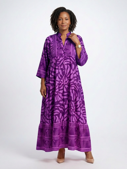 Amandine | Vestido Midi com Botões