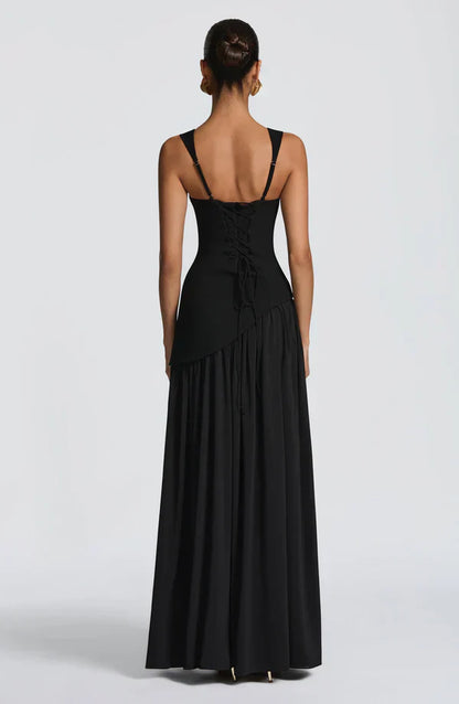 ZAFIRA | Vestido longo efeito laqueado