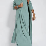 Ava™ | Vestido longo elegante + cardigan