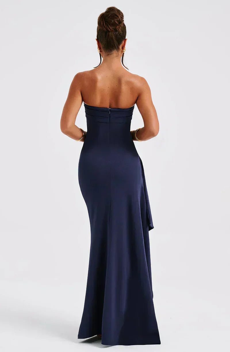 Vendela | Vestido longo sem alças